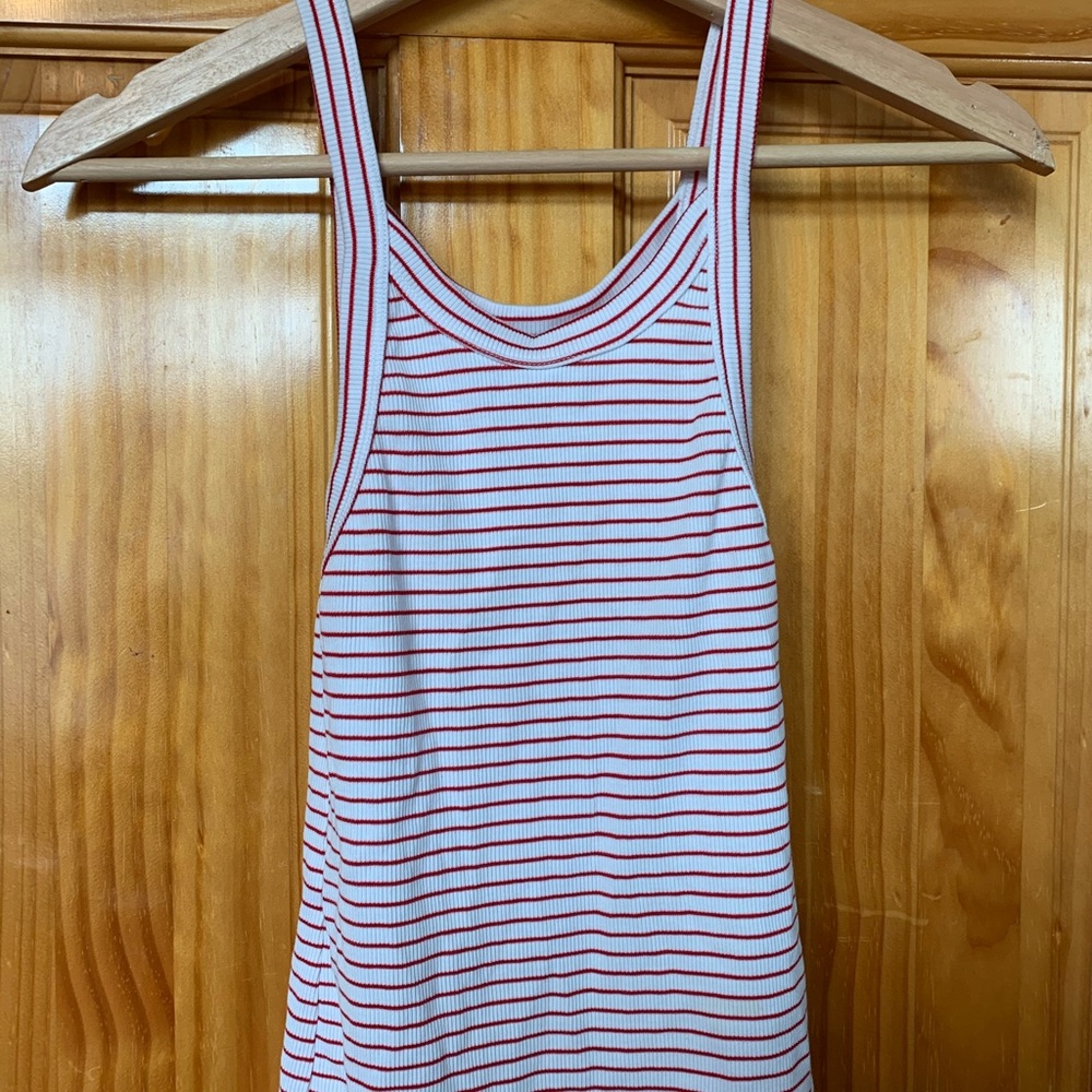 Zara Tank Top Red White